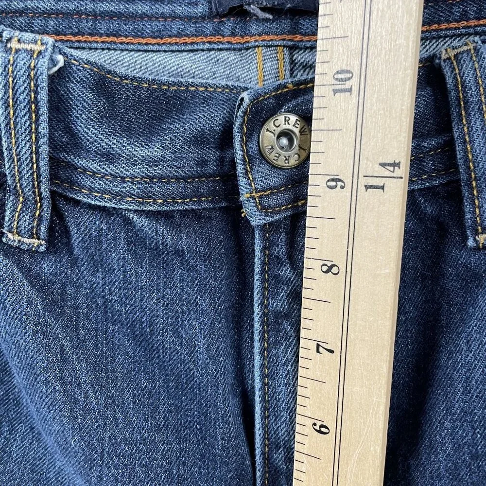 J.Crew Jeans Mens 32x28 the Sutton Dark Wash Straight Leg Denim - Picture 7 of 8